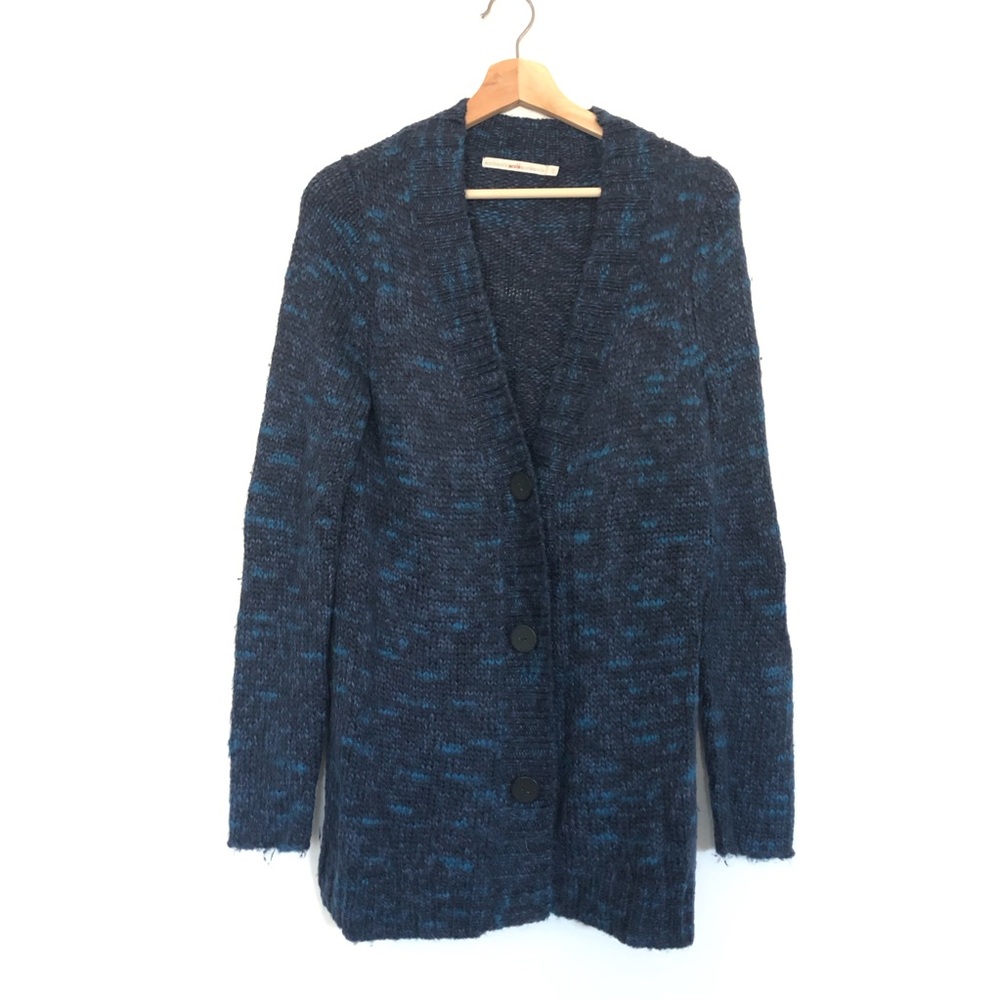 Acoté Blue Multi Coatigan Sweater Cardigan
